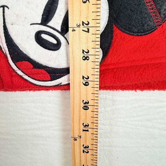 Disney Mickey Mouse Fleece Jacket Adult Woman 2X Red Hooded Full Zip Pockets - Picture 8 of 9